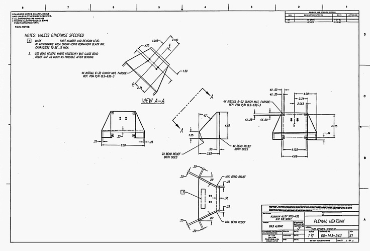 the blueprint drawing shows plans for different types of furniture