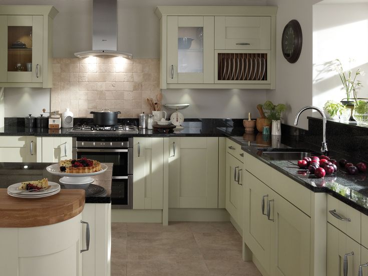 a kitchen filled with lots of counter top space