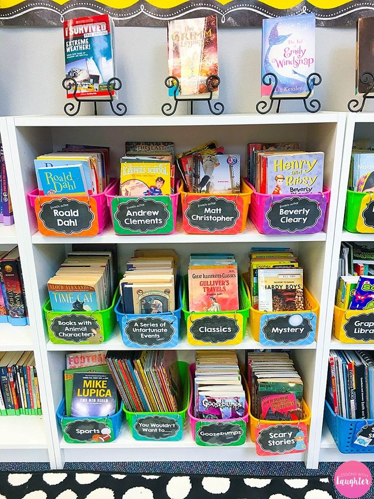 Classroom Library Organization - Lessons with Laughter | Classroom ...