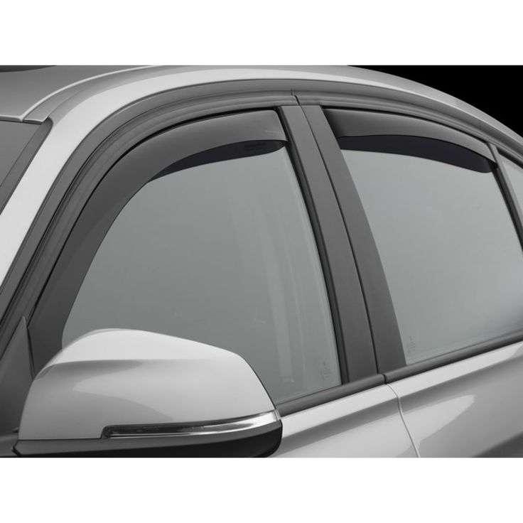 WeatherTech Side Window Deflectors - Front and Rear Windows - Dark Tint ...