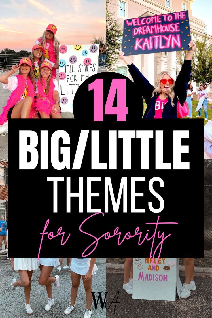 Big Little Reveal Themes Trendy Big Little Reveal Themes, Big Little Themes, Big Little Reveal Themes, Big Sister Reveal, Sorority Rush Week, Cheers Theme, Sorority Themes, Big Little Basket, Big Lil