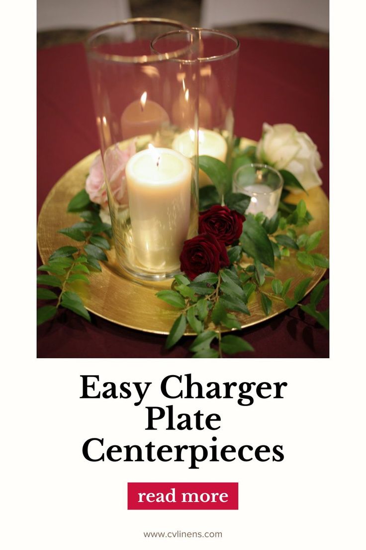 an easy charger plate centerpieces read more