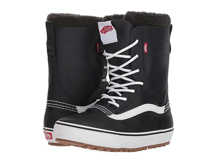 Vans Standardtm Snow Boot '18 Men's Snow Shoes Black/White Vans Boots, Fun Winter Activities, Random Fashion, Snow Boot, Winter Hiking, Snowboard Boots, Sorel Winter Boot, Snow Shoes, Mens Winter Fashion