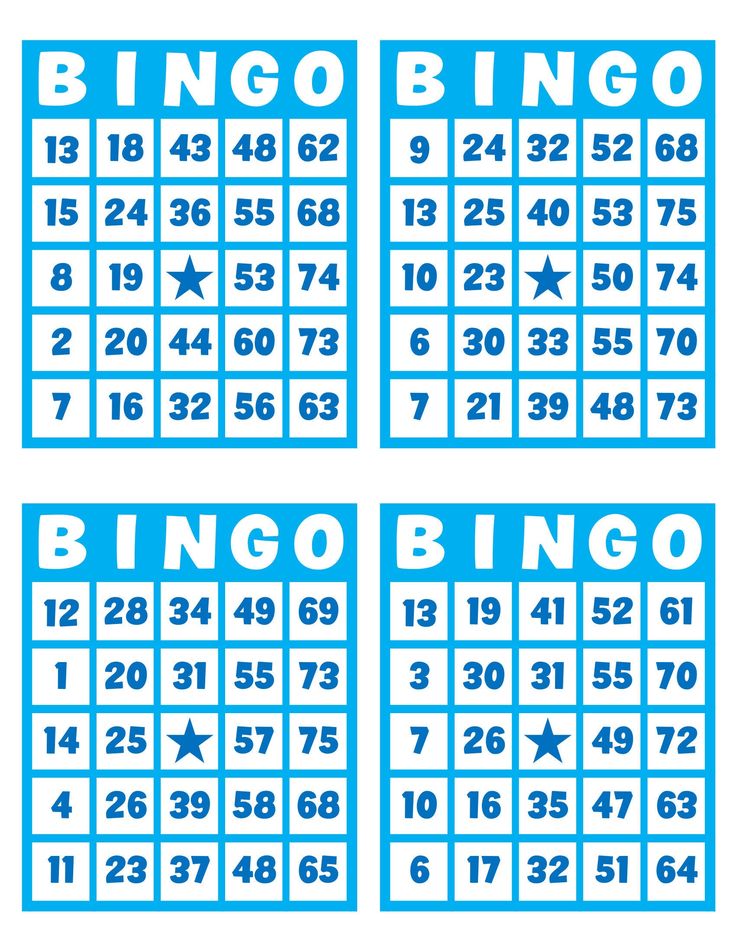 100 Printable Bingo Cards Pdf Download, 1, 2, and 4 per Page, Fun Party ...