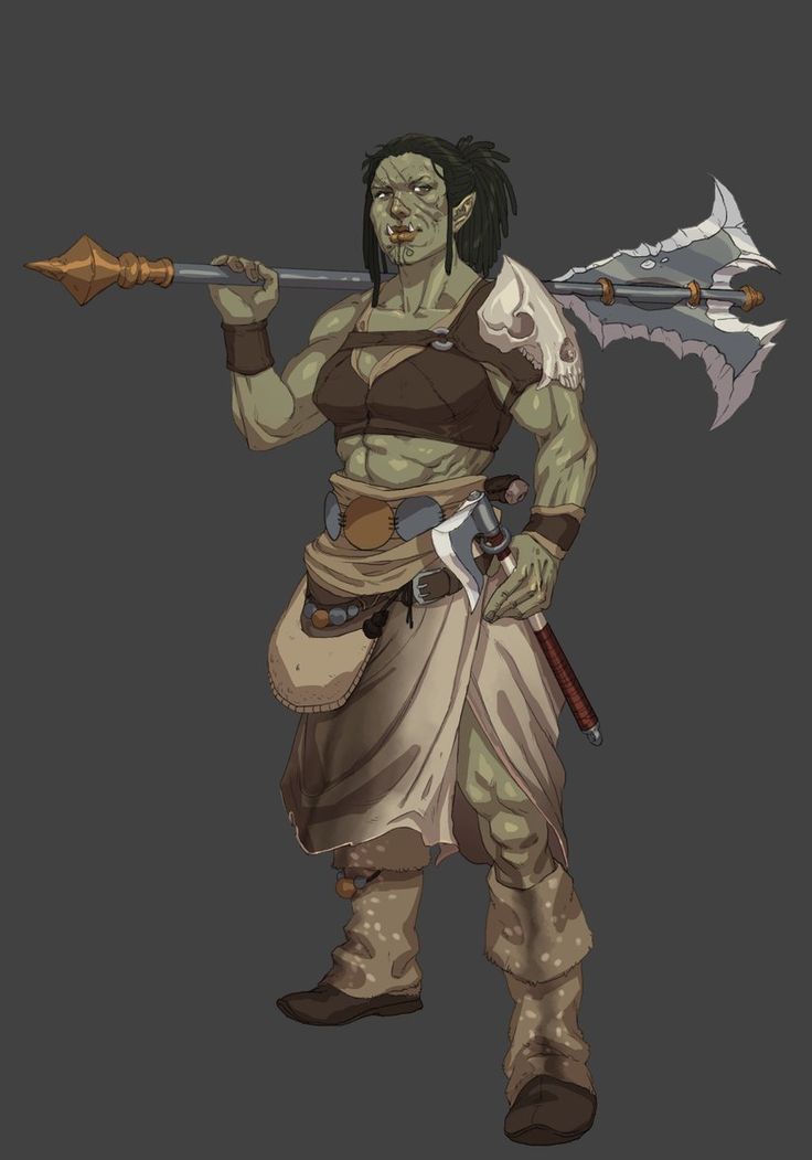 https://twitter.com/ Female Half Orc, Half Orc Barbarian, Dnd Orc, Female Orc, Half Orc, Fantasy Races, Dungeons And Dragons Characters, Fantasy Warrior, Fantasy Rpg