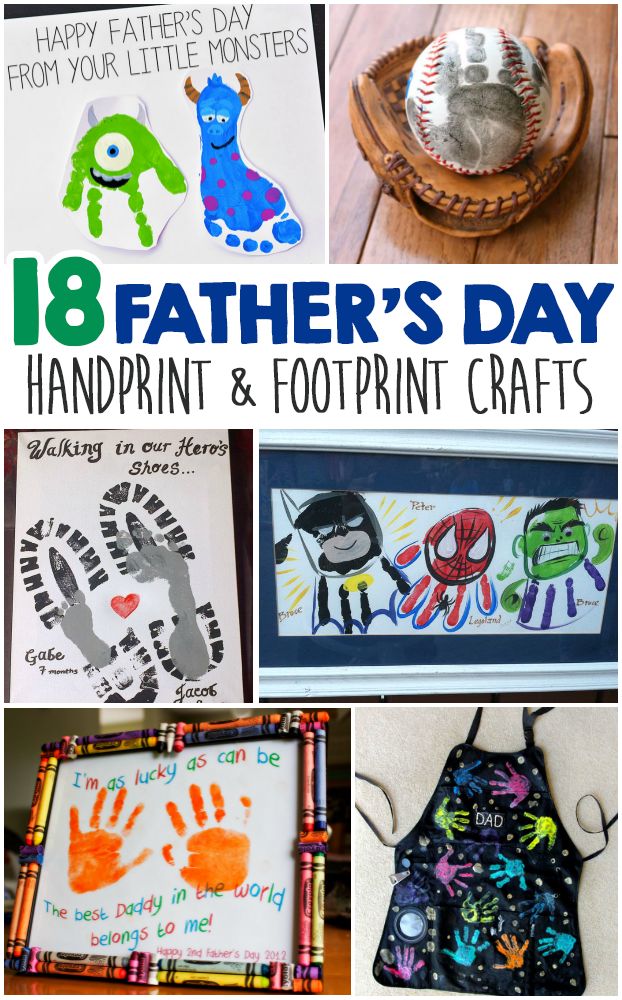 Father’s Day Handprint And Footprint Crafts For Kids Footprint Crafts For Kids, Handprint And Footprint Crafts, Footprint Crafts, Diy Father's Day Gifts, Footprint Art, Handprint Crafts, Father's Day Diy, Kids Create, Dad Day