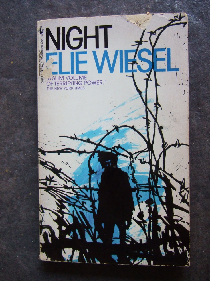 a book on the cover of night by eliie wisel