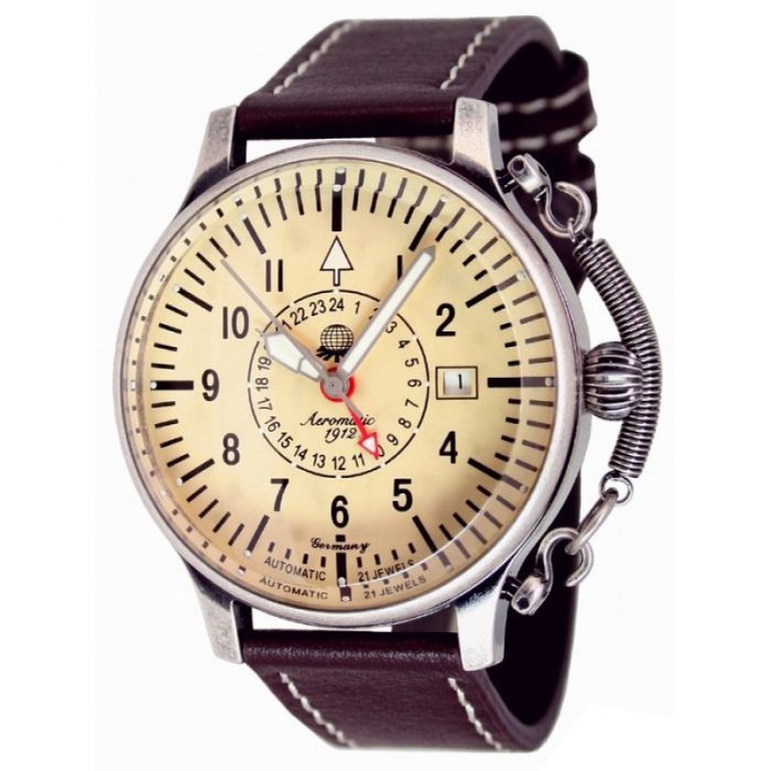 Aeromatic A1387 - Official Aeromatic 1912 store Vintage Military Watches, Aviator Watch, Military Watches, Vintage Military, Men's Watches, Retro Look, Men's Watch, Breitling Watch, Chronograph Watch