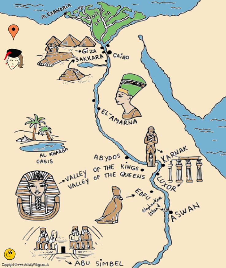 an illustrated map of the ancient world with many different places to see and where to go