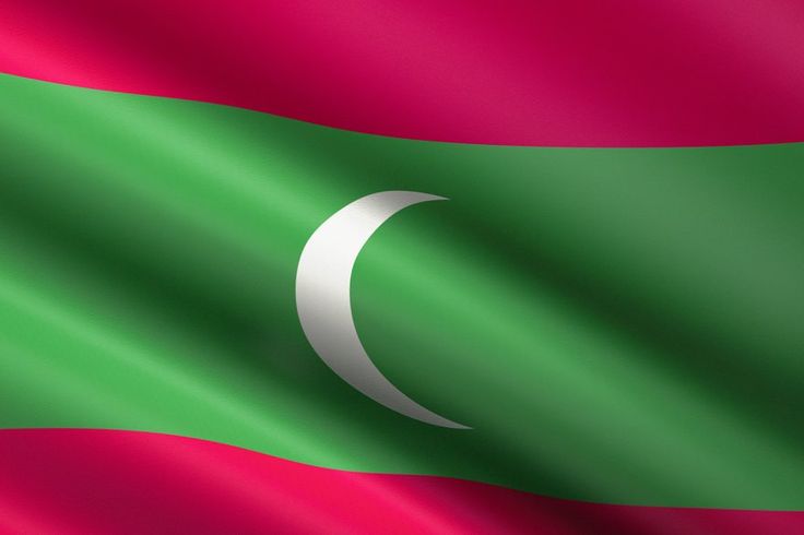 Maldives Flag: Symbol of South Asian Pride image.