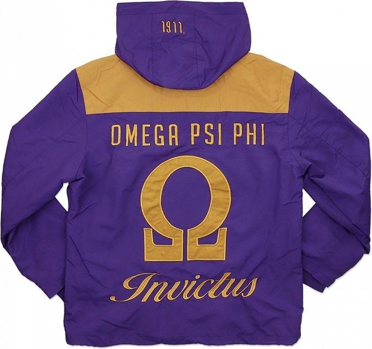 TCES Product ID: 3883 ::: Cultural Origin: United States ::: Product Details: OMEGA PSI PHI Color : Purple Features - 100% Polyester -Team Logo Embroidery Sleeve, Front Back Product Care - Hand Wash Cold With Like Colors - Hang Dry - Flat Dry This Is A 100%, Officially Licensed Product. Omega Psi Phi Fraternity, Divine 9, Omega Psi Phi, Eastern Star, Mens Windbreaker, Garden Jewelry, Big Boy, Fraternity, Logo Embroidery