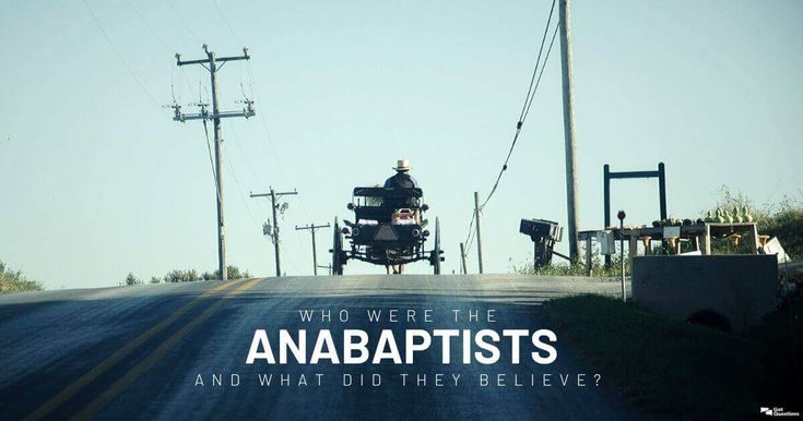 an old fashioned car driving down the road with text that reads, who were the anabatists and what did they believe?