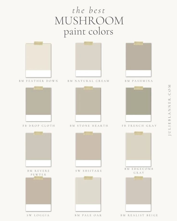 the best paint colors for your home in neutrals, browns and whitest tones