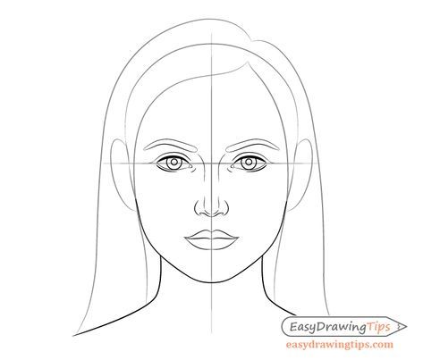 How to Draw a Female Face Step by Step Tutorial - EasyDrawingTips ...