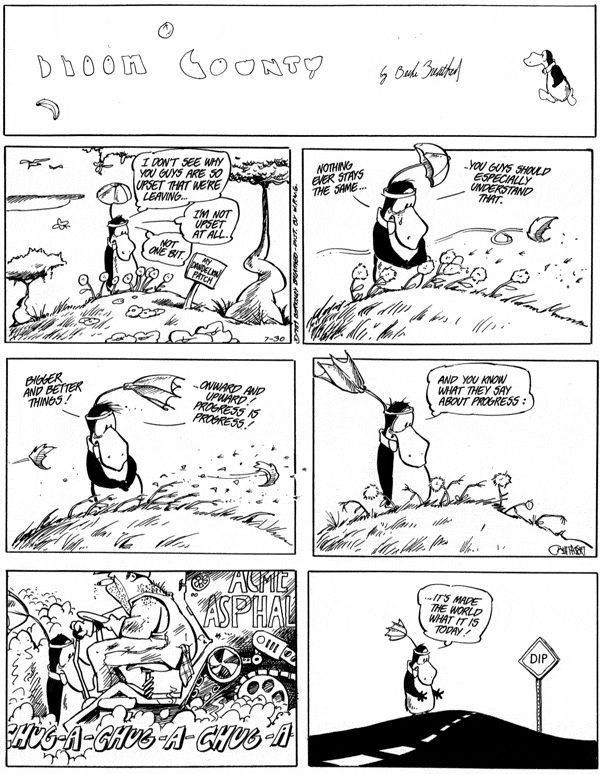 a comic strip with an image of a man on the ground