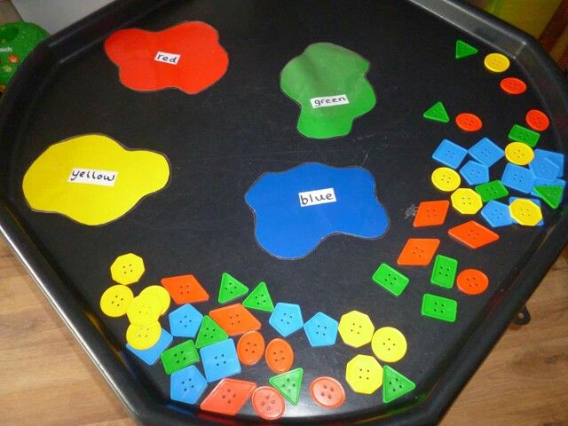 a black tray with different colored buttons on it