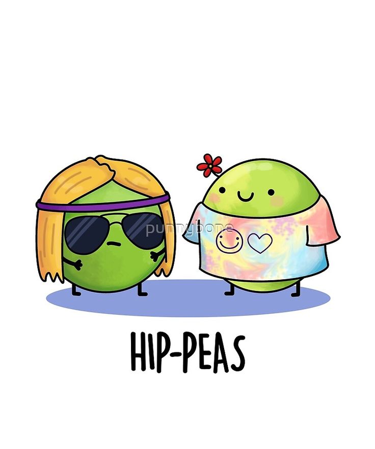 two cartoon characters with sunglasses and the words hip - peas