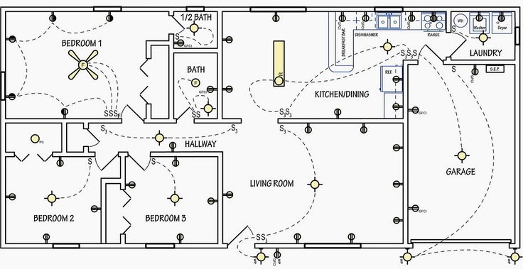 an electrical wiring diagram for a house