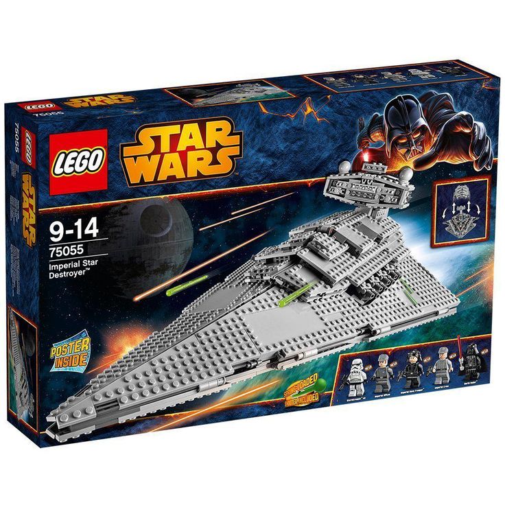 the lego star wars millennium fighter is in its box