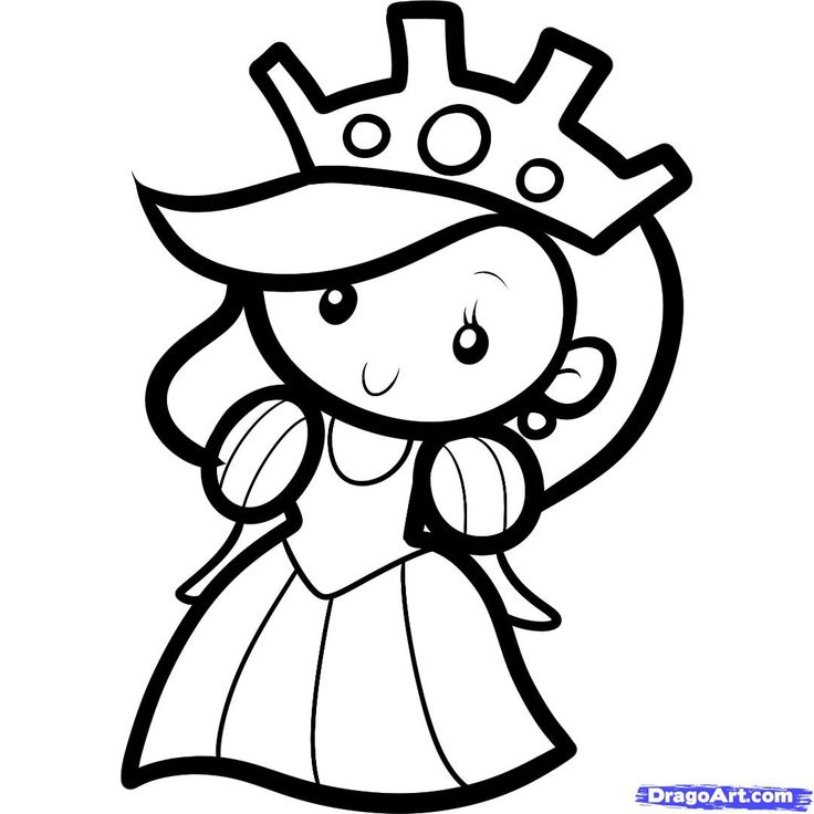 a princess with a crown on her head and holding a wand in her hand coloring page