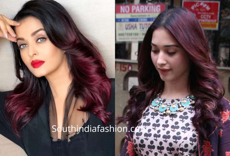 Hair Colouring For Indian Skin Tone, Indian Skin Tone Hair Color Shades, Ombre Hair Color For Indian Skin Tone, Burgundy Hair Indian Skin, Cherry Coke Hair Color Indian, Bargandi Hair Colors, Red Hair Indian Skin, Hair Color For Black Hair Indian, Burgundy Hair Colour For Indian Skin