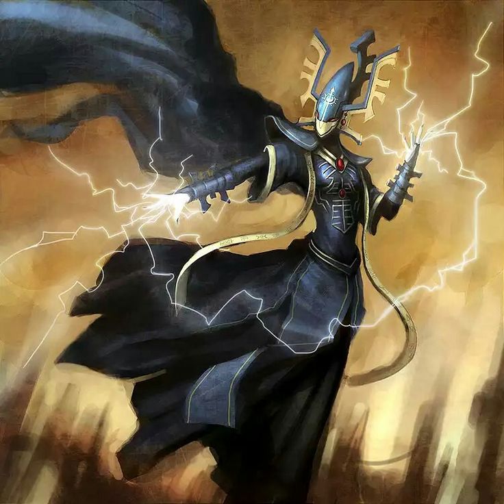 an image of a woman with lightning in her hand and the caption above it