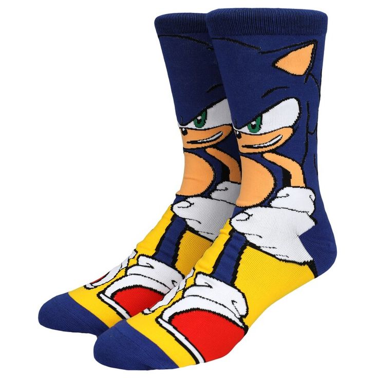 Sonic the Hedgehog BIOWORLD Crew Socks