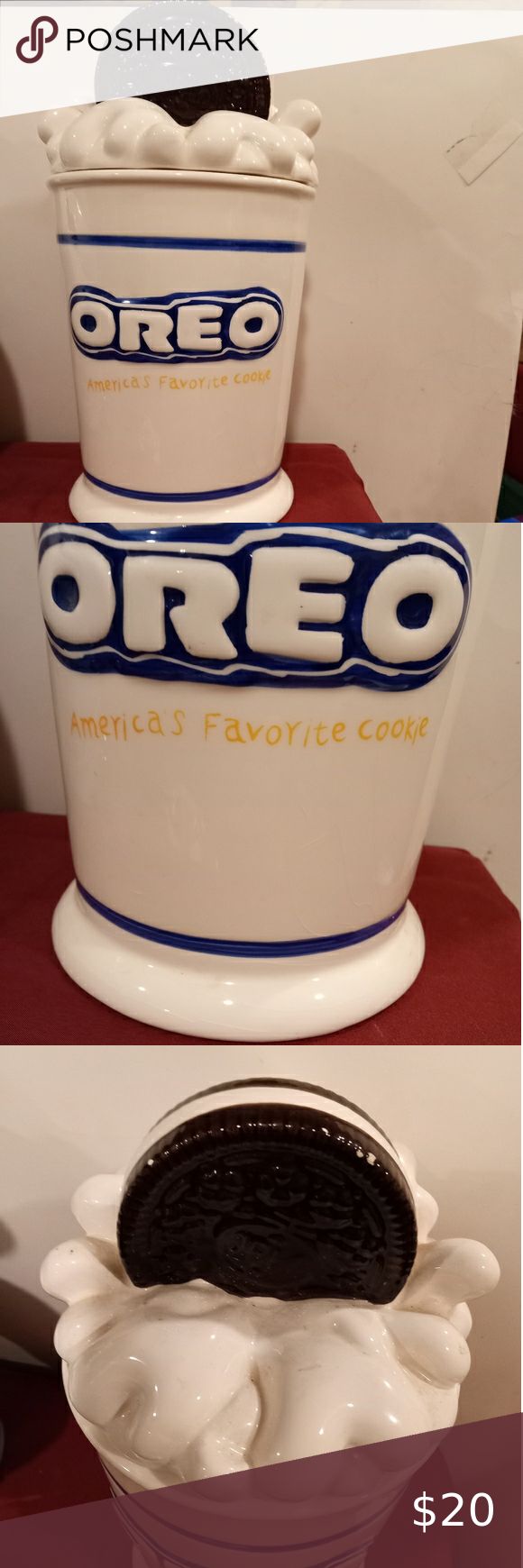 Oreo cookie jar Paint Chip, Oreo Cookie, Small Paint, Oreo Cookies, Paint Chips, Favorite Cookies, Source Unknown, Cookie Jars, Cookie Jar