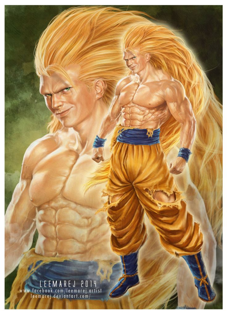 an image of a man with blonde hair and no shirt standing next to another man