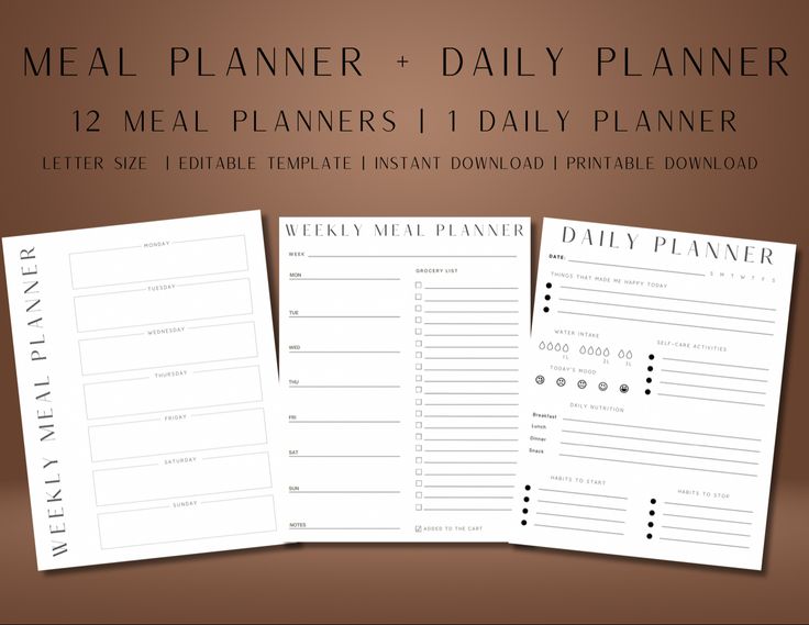 Goodnotes Digital Meal Planner Template Bundle Weekly Digital Planner ...