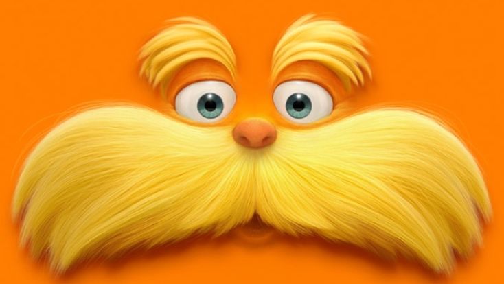 the lorax is an animated character with big eyes