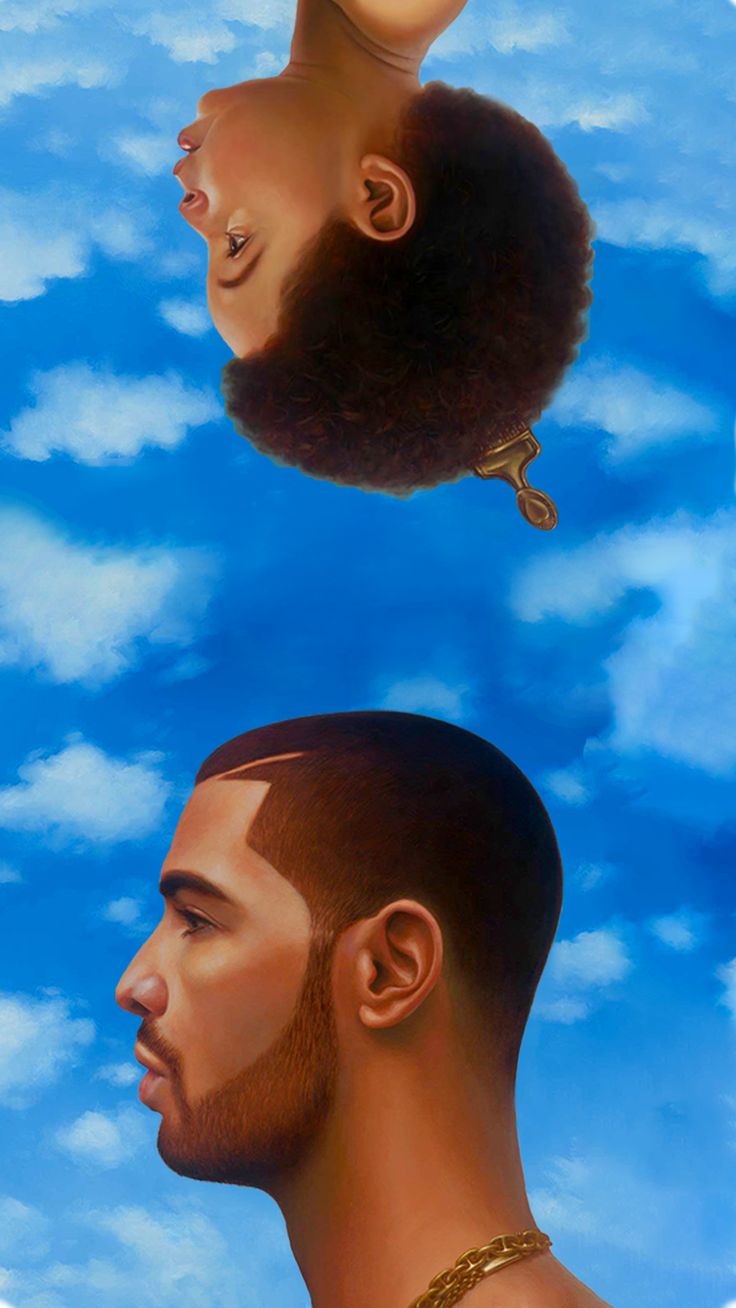 an image of a man's head with two heads in the sky