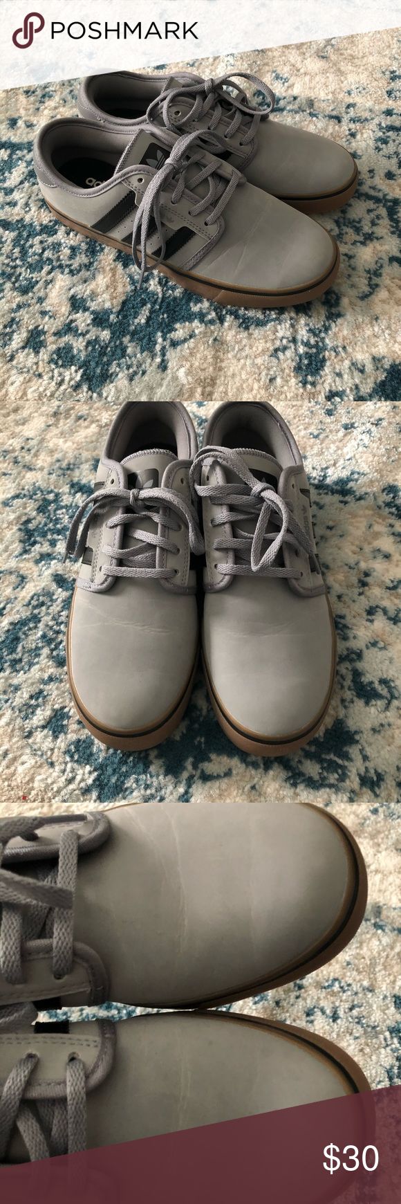 Adidas Gray Tennis Shoes Sz 5.5 See pictures. Some creasing from wear. Otherwise perfect! adidas Shoes Sneakers Gray Tennis Shoes, Grey Tennis Shoes, Birkenstock Boston Clog, Shoes Sneakers Adidas, Grey Adidas, See Pictures, Tennis Shoes, Adidas Shoes, Clogs