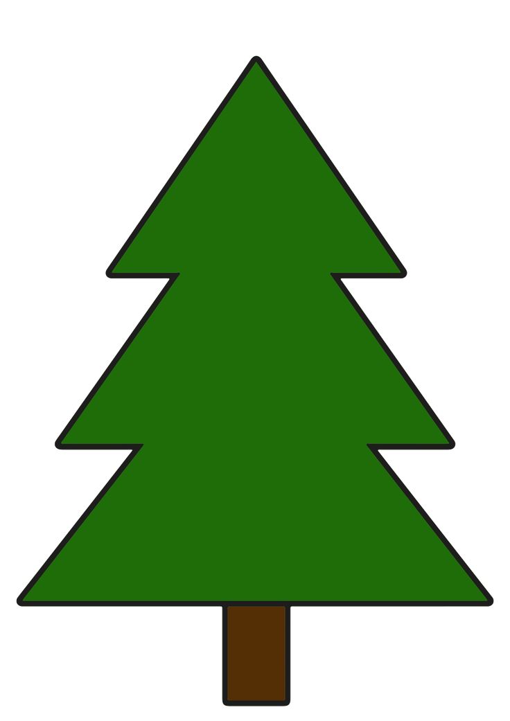 a green christmas tree on a white background