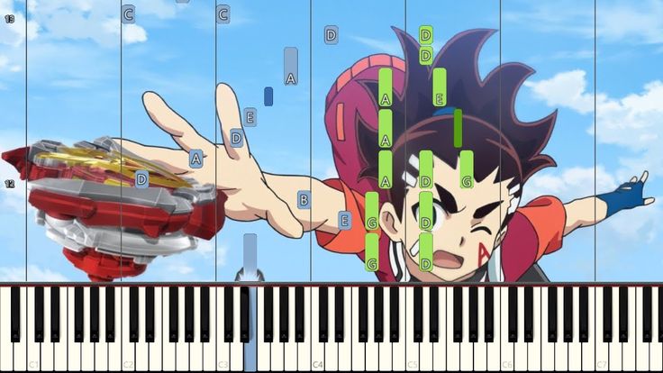 an animated image of a man playing the piano with his hands in front of him