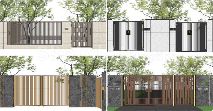 11043. Free Sketchup Gates Models Download in 2024 | Sketchup model ...