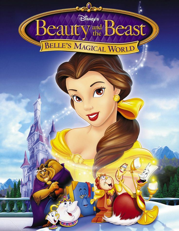 the poster for beauty and the beast, which features characters from disney's animated movie