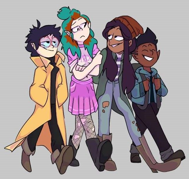 Willow, Amity, Luz and Gus Beta 🏾 Fanart 🤙🏼 The Owl House Beta | Owl ...