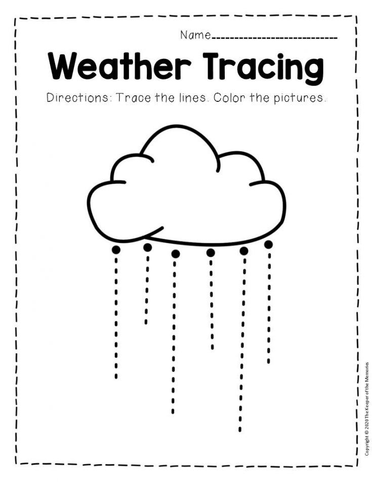 Weather Printables For Kindergarten