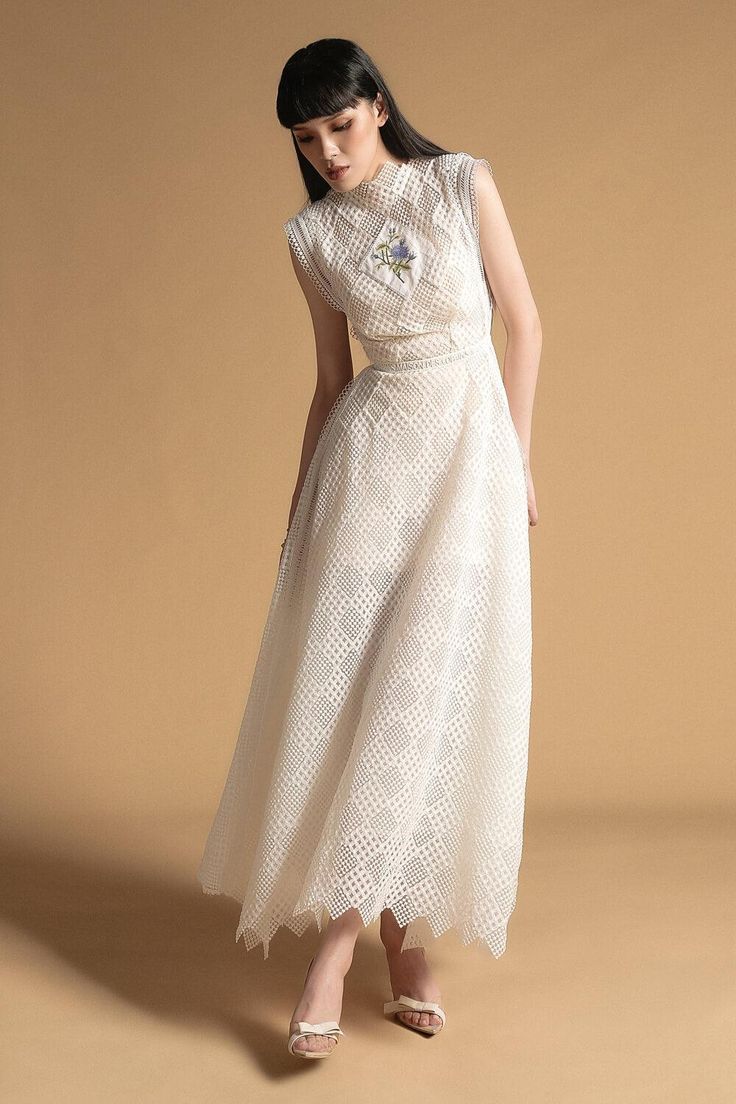 Millie Sleeveless Maxi Dress | MEAN BLVD Elegant Embroidered A-line Maxi Dress, Chic Sleeveless Maxi Dress With Floral Embroidery, Formal Sleeveless Midi Dress With Floral Embroidery, Elegant Floral Embroidered Midi Dress For Weddings, Sleeveless Embroidered Dress For Spring Evening, Elegant Embroidered Midi Dress For Spring, Elegant Sleeveless Maxi Dress With Floral Embroidery, Elegant Embroidered Midi Length Dress For Wedding, Chic Floral Embroidered Dress For Wedding