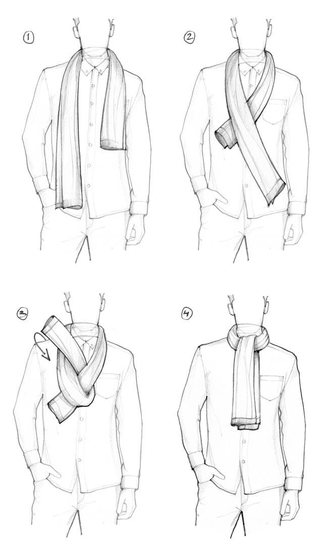 Learn all about scarves for men. From how to choose colour, length and scarf material to what knots to tie. Scarf Wearing, Tie A Scarf, Scarf Knots, Scarf Tie, Men's Scarf, Scarf Material, Scarf Tying, Scarf Men, Mens Scarves