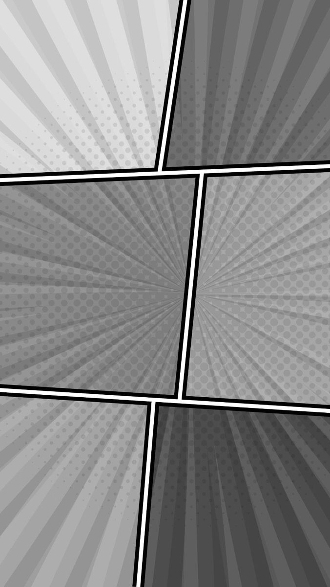 an abstract gray background with white and black squares in the center, surrounded by rays