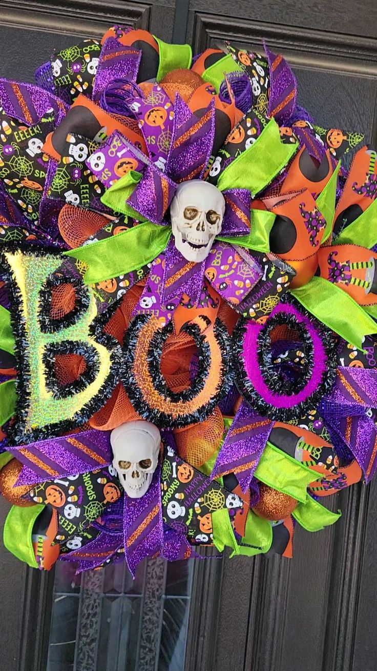 Boo Halloween Wreath