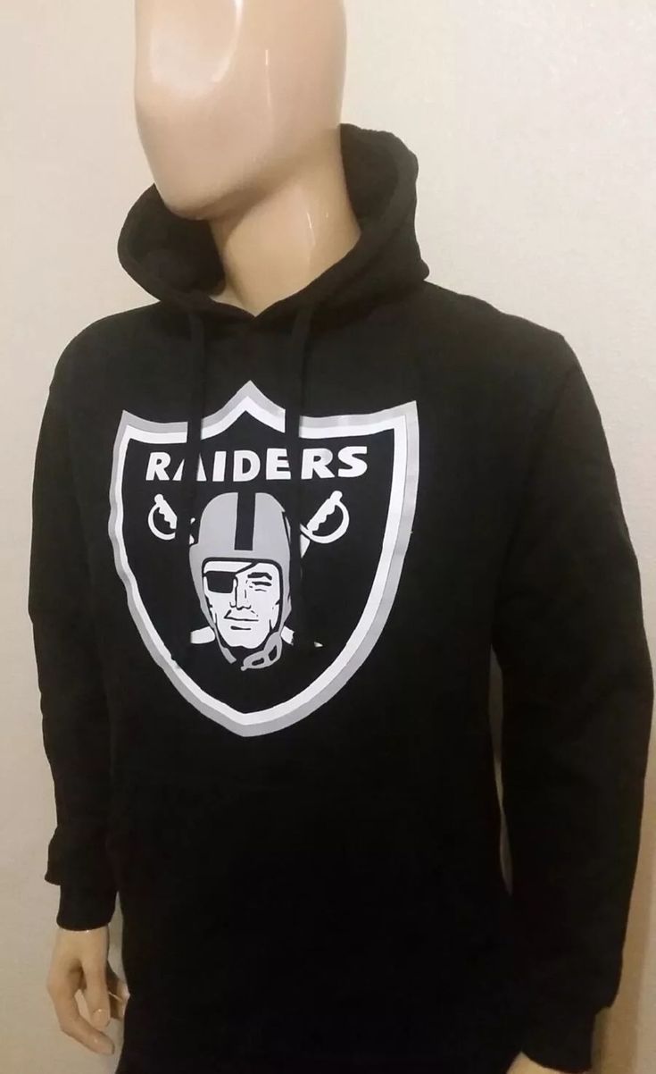 Classic Raiders Logo Pullover Hoodie / Football Oakland Nation Raiders Logo, The Ordinary, Pullover Hoodie, Graphic Sweatshirt, Football, Collectibles, Mens Outfits, ? Logo, Sweatshirts