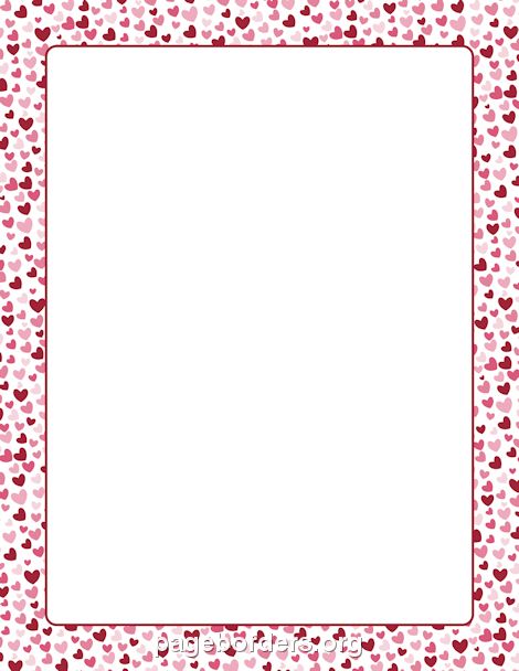 Heart Border: Clip Art, Page Border, and Vector Graphics | Page borders ...