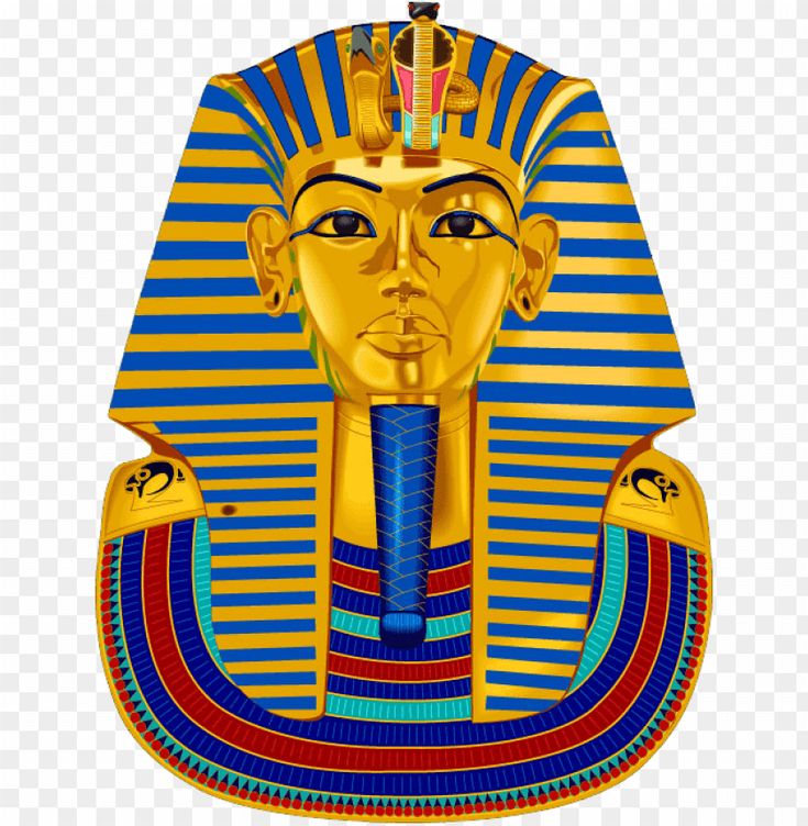 Transparent PNG Image Of Headdress Of The Egyptian Pharaoh Tutankhamun ...