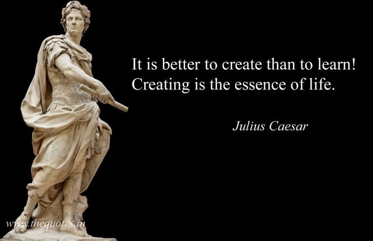 a statue with a quote on it that says, it is better to create than to learn