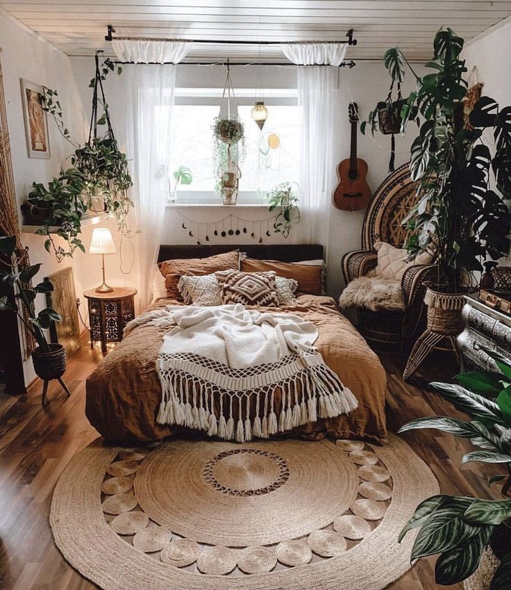 Garden of Eden But Hipster | Cozy room decor, Bedroom interior, Home ...