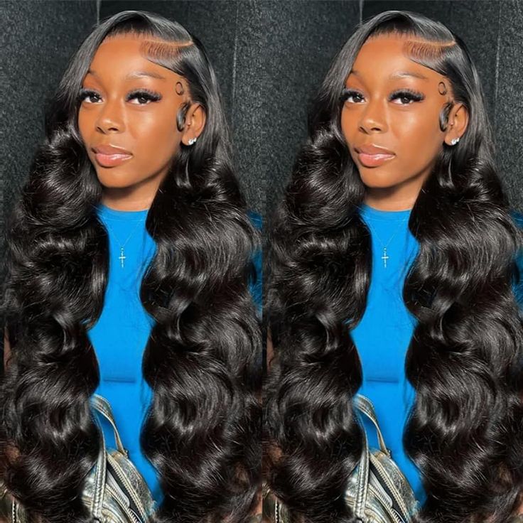 PRICES MAY VARY. 13x6 Lace Front Wigs Human Hair Material: 100% Unprocessed Brazilian virgin human hair body wave frontal wig 180 density, full and thick, no shedding, no smell, no tangled, silky and bouncy, can be dyed, bleached, straightened and restyled. Body Wave HD Lace Front Wigs Detail: 13x6 HD Transparent Swiss Lace, soft and breathable, suitable for most skins, easy to bleach knots, easy to install, natural hairline with baby hair looks more natural. Body Wave Wigs Human Hair Quality: 1 Lace Front Middle Part Curls, Long Wig With Curls, 28 Inch Wig Straight, Birthday Hairstyles Wigs For Black Women, Black 30 Inch Buss Down, Body Wave Wig Hairstyles For Black Women, Front Lace Wigs Human Hair Straight, Side Part Body Wave Wig Hairstyles, Wigs For Black Women Hairstyle