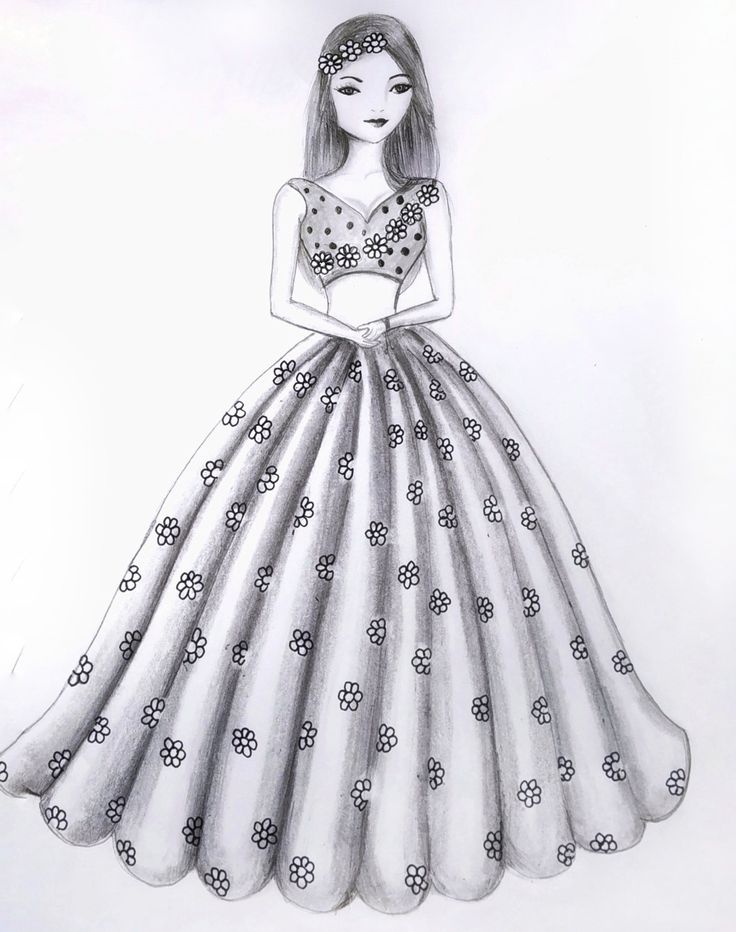 Drawing Doll, Spring Costume, Doll Drawing, Barbie Drawing, Dress Design Drawing, Fashion Sketches Dresses, Sketches Dresses, Fashion Designing, Dress Drawing